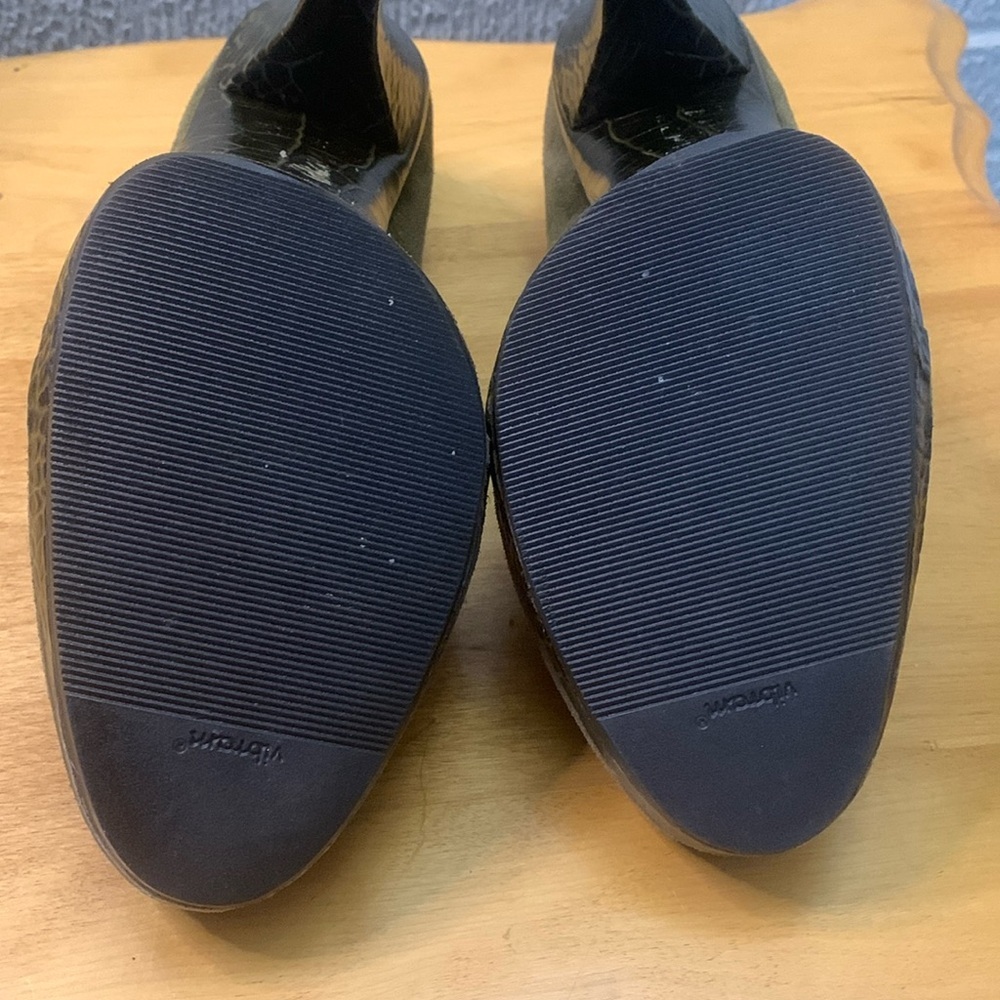 MICHAEL Michael Kors Suede Croc Leather Platform Heels EUC Womens Size 11M - Picture 5 of 11